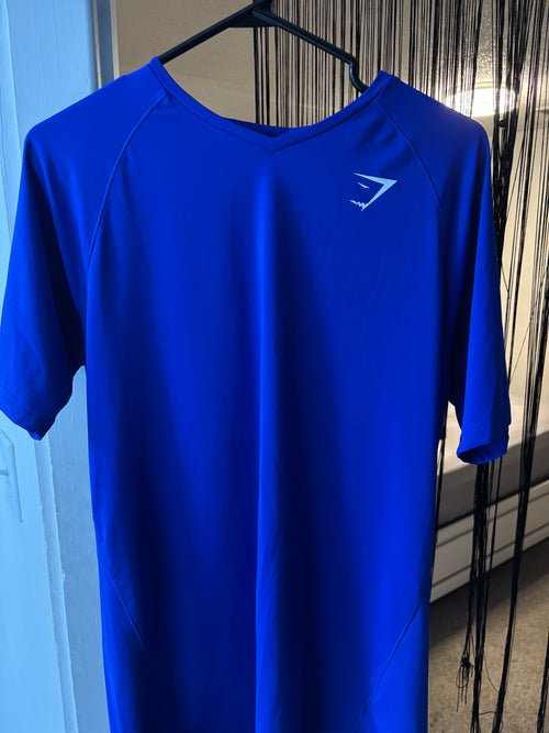Blue Gymshark Short Sleeve Tee-Shirt