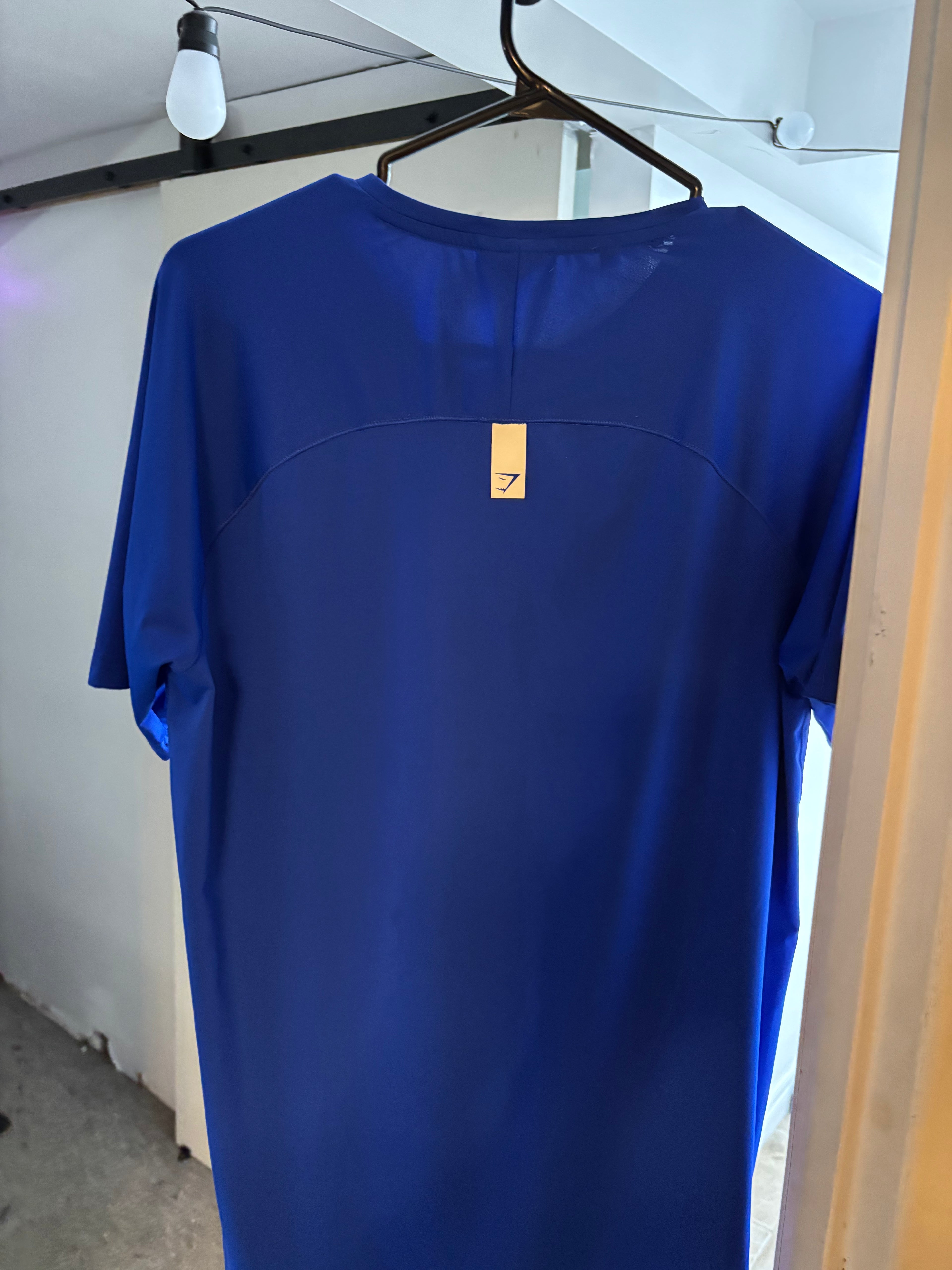 Blue Gymshark Short Sleeve Tee-Shirt