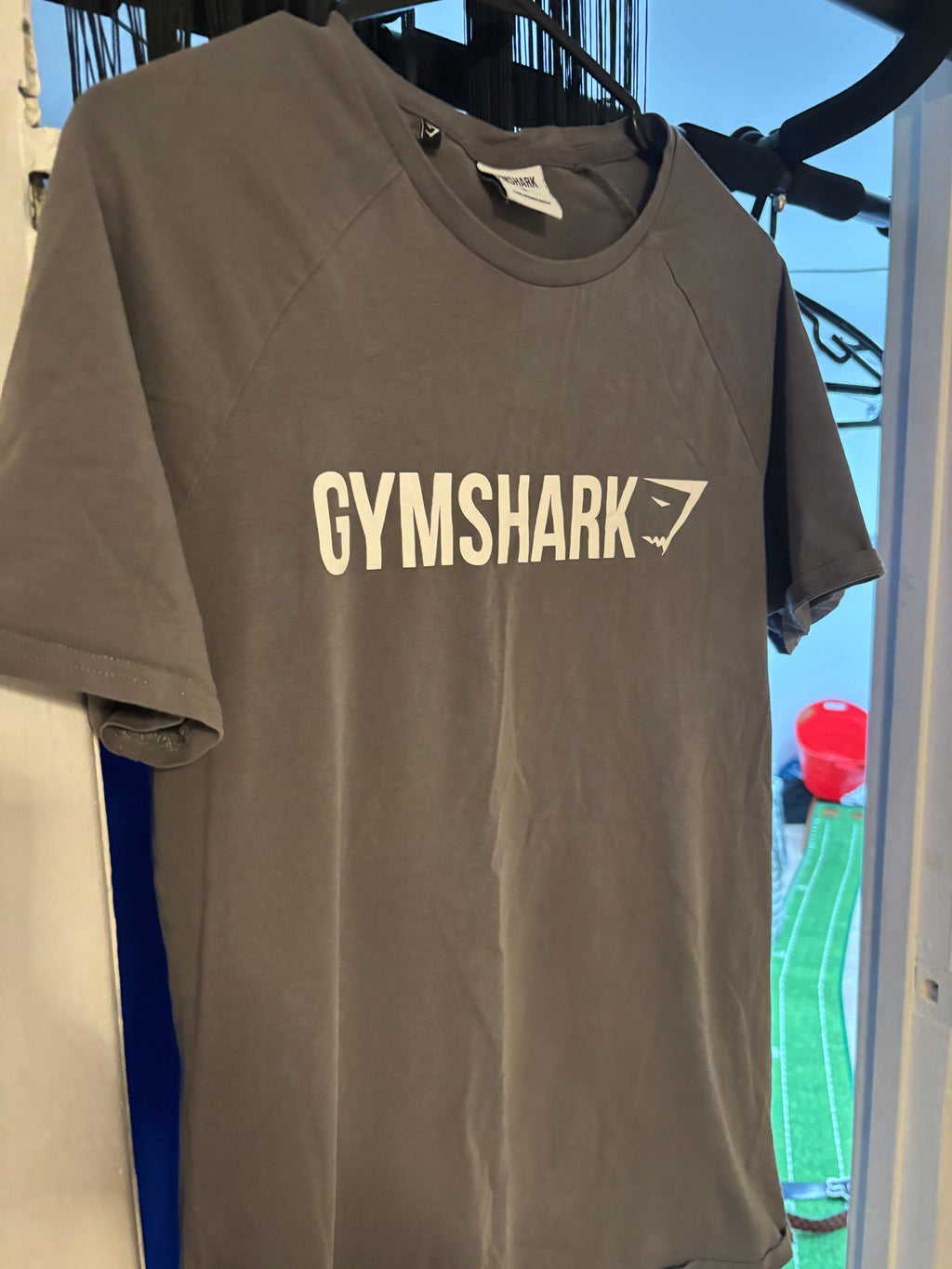 Grey Gymshark Short Sleeve Tee-Shirt