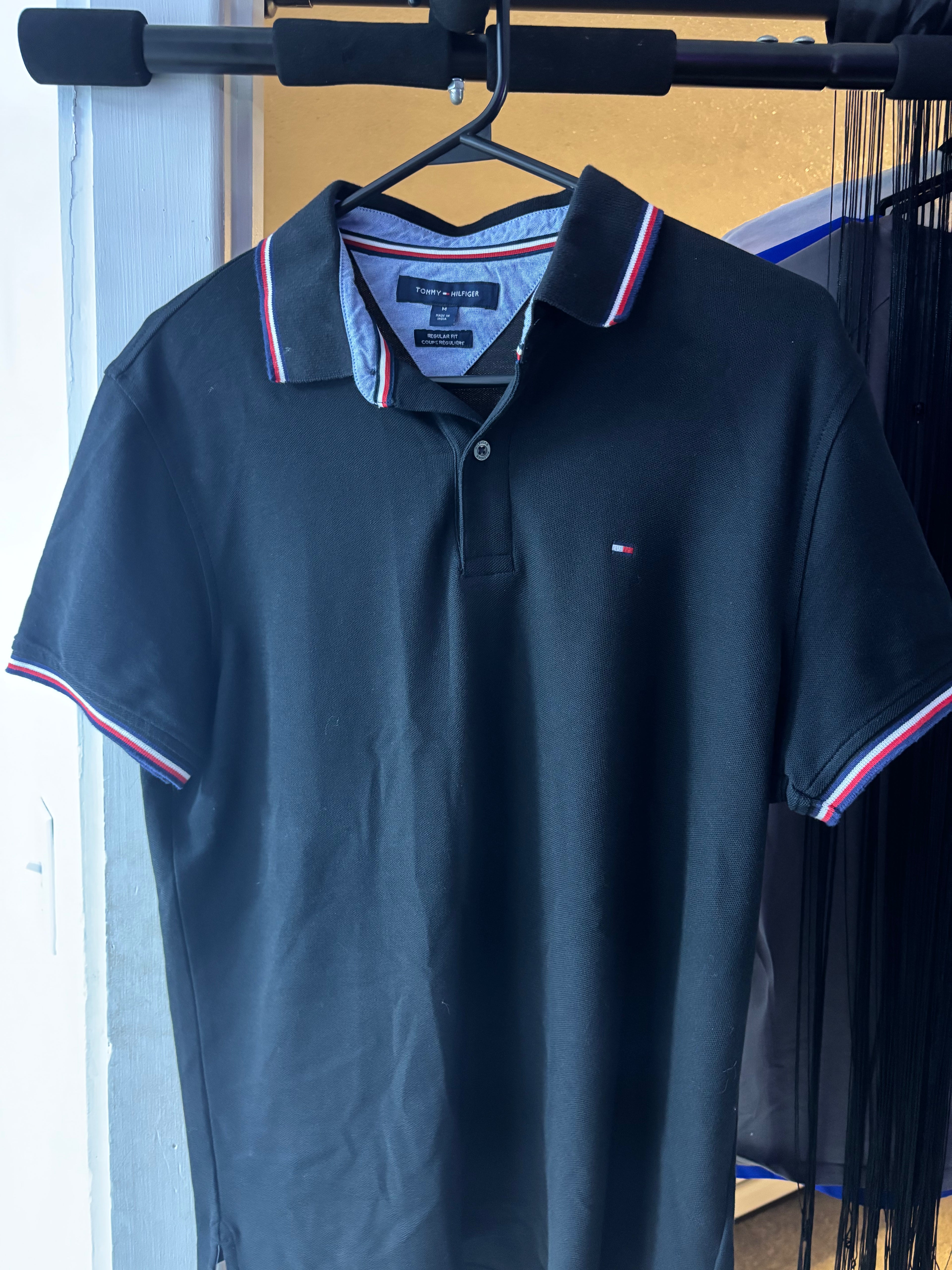 Black Tommy Hilfiger Polo