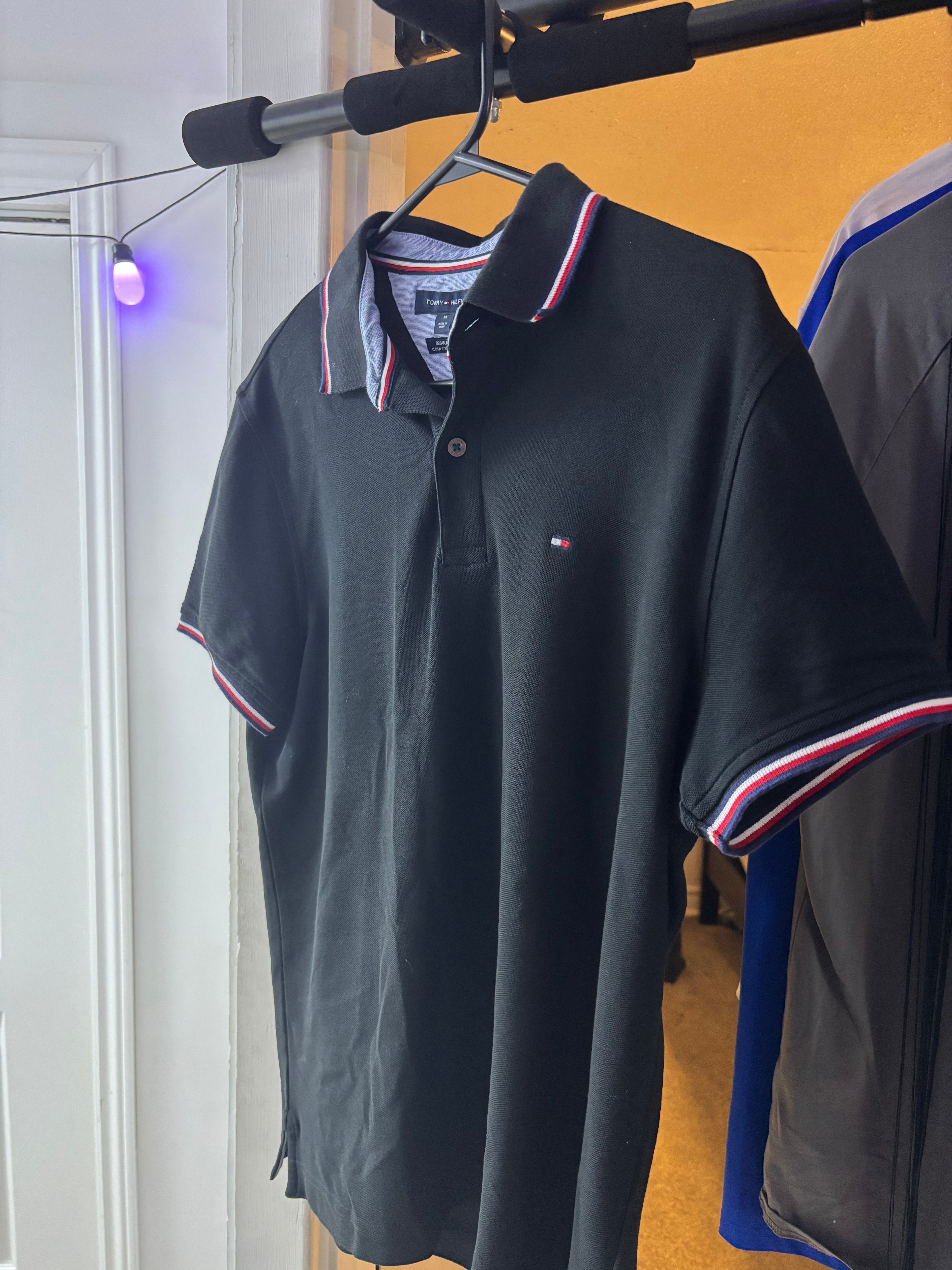 Black Tommy Hilfiger Polo