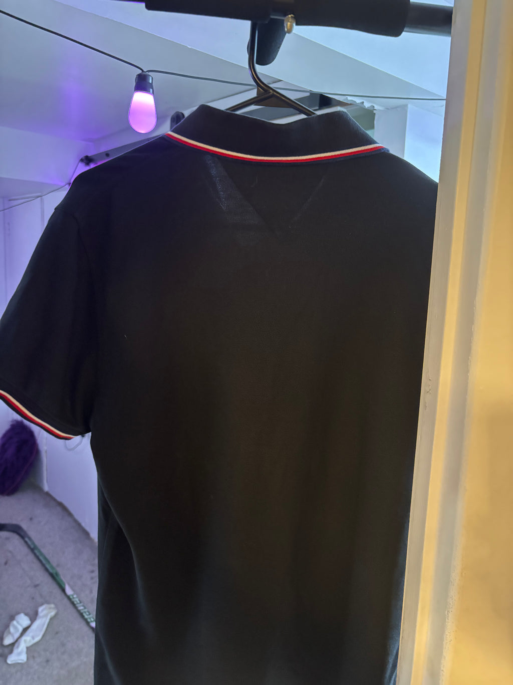 Black Tommy Hilfiger Polo